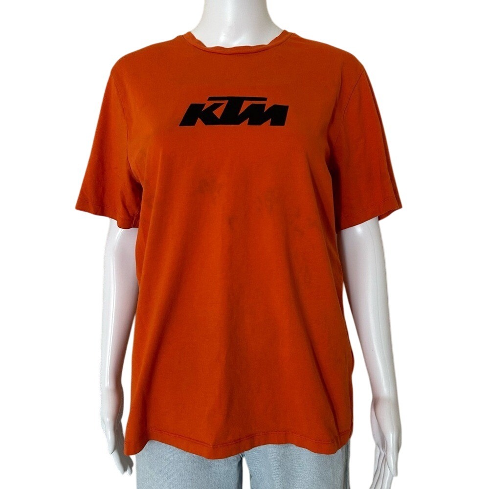 ⭐ KTM Orange Short Sleeve Cotton Ready To Race Tee Shirt - Size  M